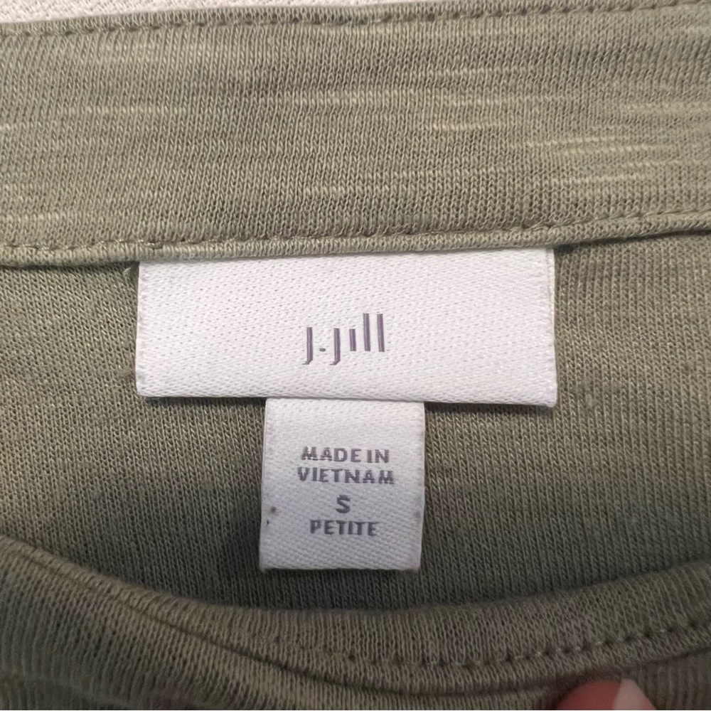- J. Jill cotton blend pullover sweatshirt kangaroo pockets. - Picture 8 of 14